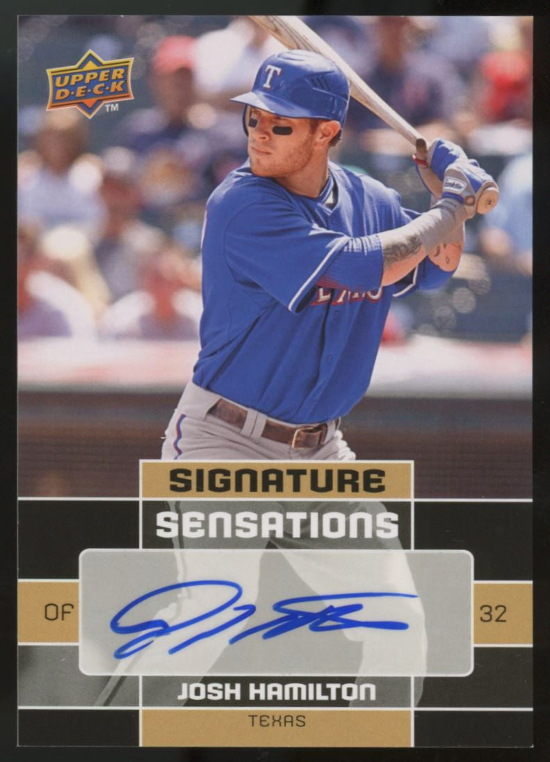 2010 Upper Deck Series 1 Josh Hamilton Signature Sensations Auto #SS-HJ