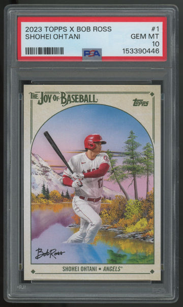 2023 Topps X Bob Ross Shohei Ohtani #1 PSA 10