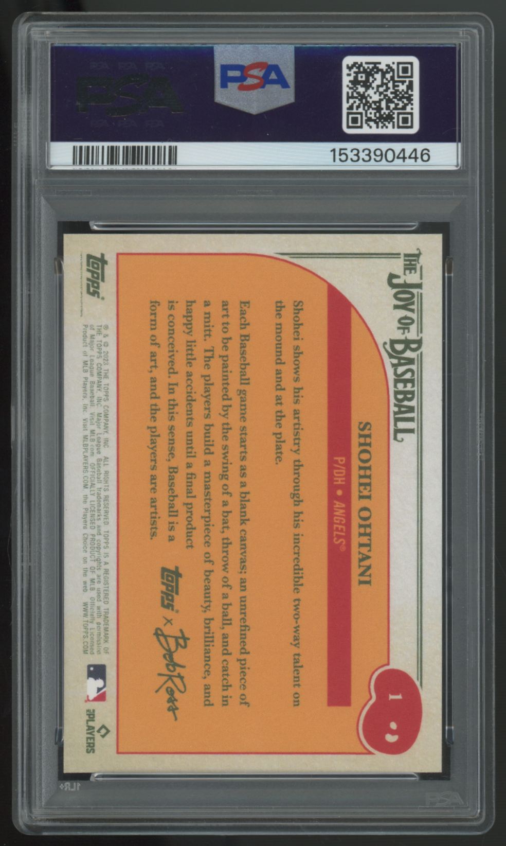 2023 Topps X Bob Ross Shohei Ohtani #1 PSA 10