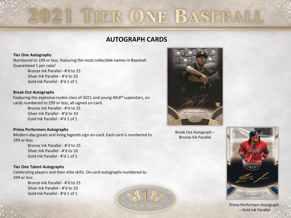 2021 Topps Tier One Baseball Hobby Box