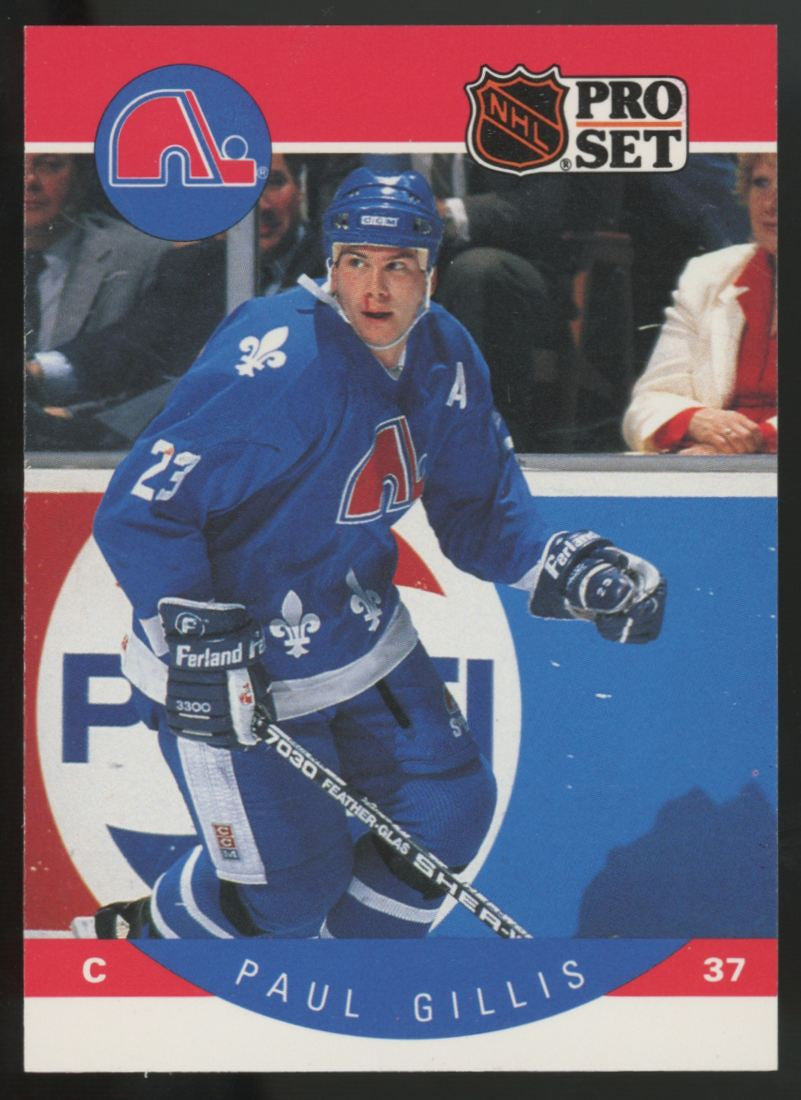 1990-91 NHL Pro Set Paul Gillis Bloody Nose / 37 Error #246