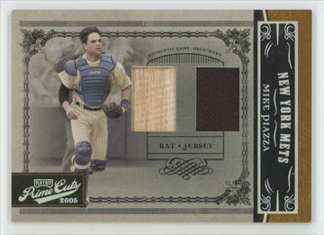 2005 Playoff Prime Cuts Mike Piazza Combo Dual Patch /50 #10