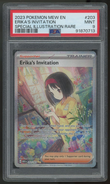 2023 Pokemon Erika's Invitation 151 Special Illustration Rare #203 PSA 9