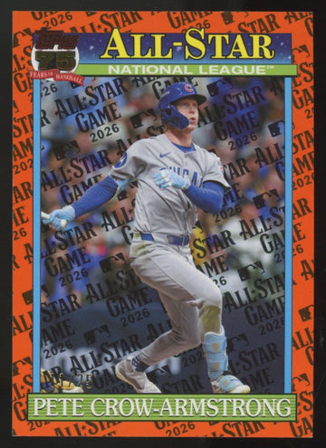2026 Topps Series Two Pete Crow-Armstrong Orange 1991 All-Star Game /25 #91AS-46