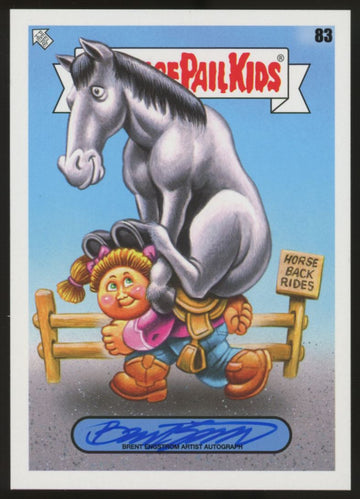 2021 Garbage Pail Kids Go On Vacation Brent Engstrom Artist Auto /75 #83