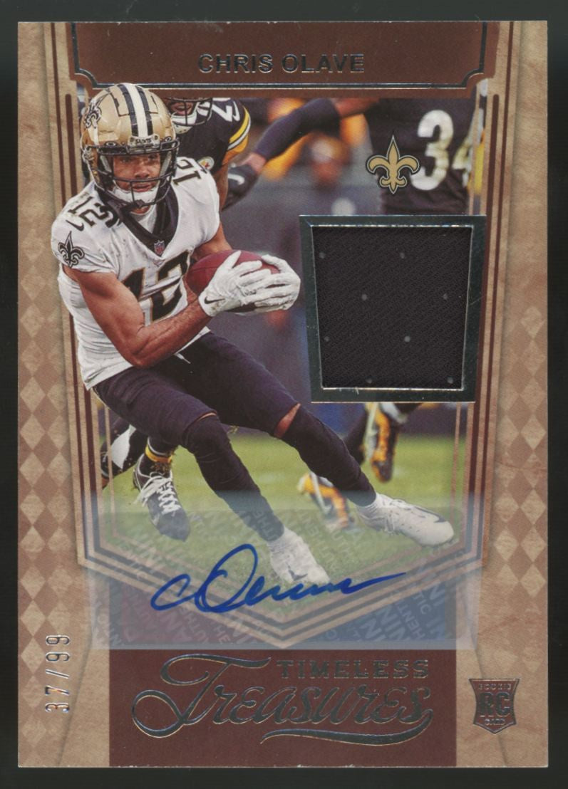 2022 Chronicles Chris Olave RC Timeless Treasures Patch Auto RPA /99 #TT-CHO