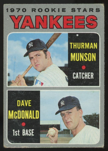 1970 Topps Thurman Munson RC #189 G/VG