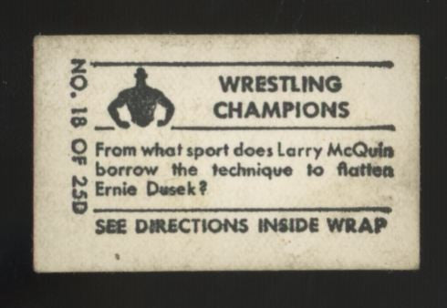 1948 Topps Magic Flying Drop Kick-Football Wrestling Champions #18 G/VG