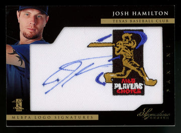 2012 Signature Series Josh Hamilton MLBPA Logo Auto /25 #36