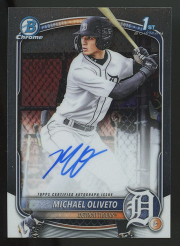 2025 Bowman Draft Michael Oliveto 1st Chrome Prospect Auto #CPA-MO