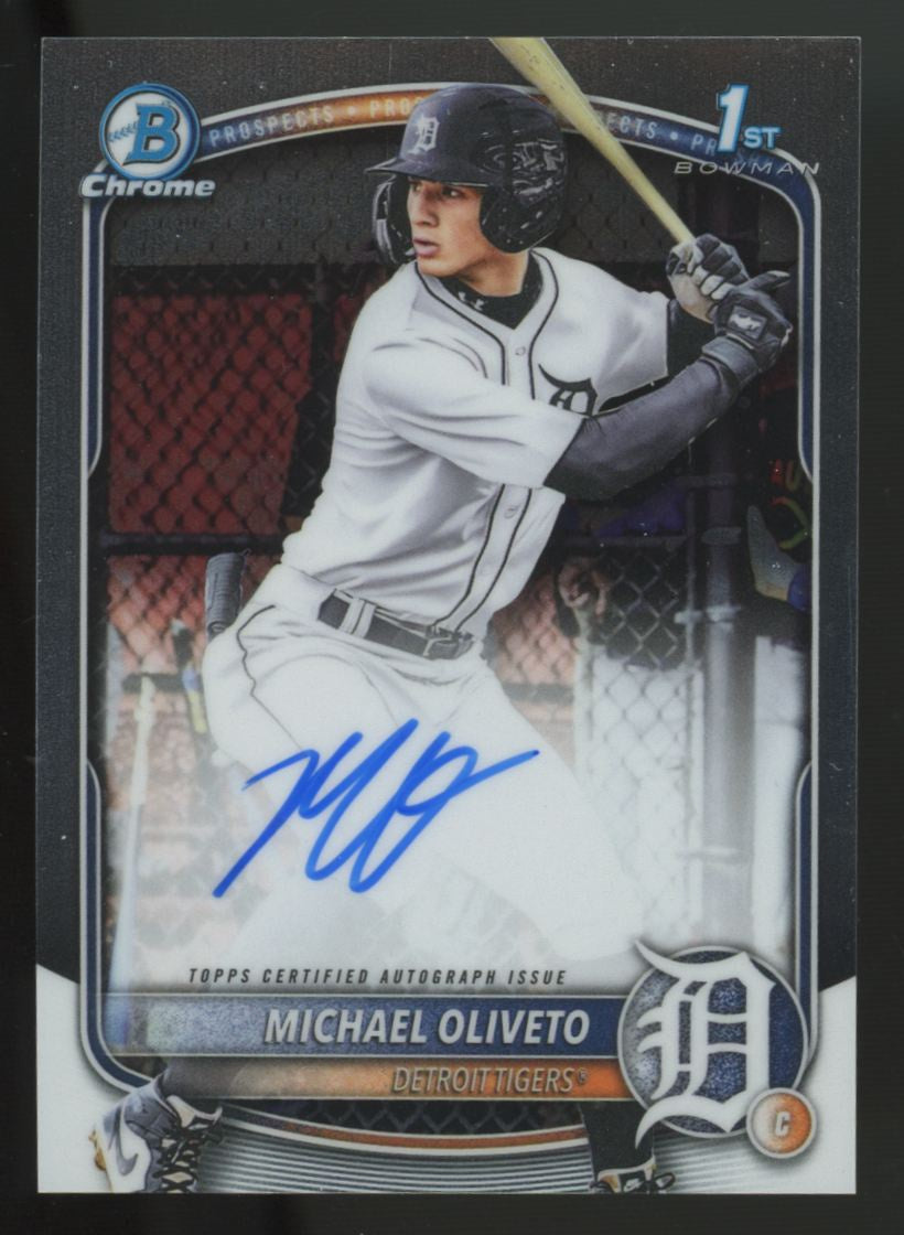 2025 Bowman Draft Michael Oliveto 1st Chrome Prospect Auto #CPA-MO