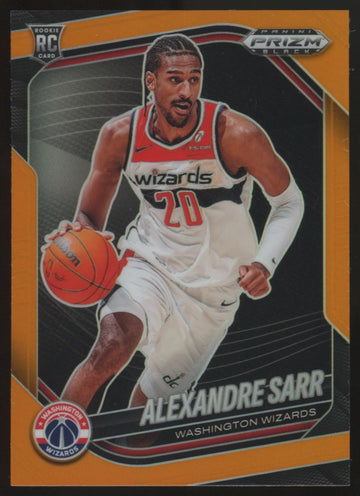 2024-25 Panini Prizm Black Alexandre Sarr RC Orange /49 #46