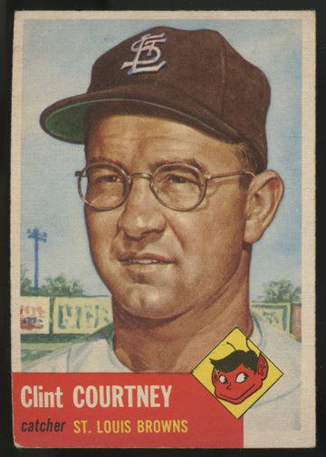 1953 Topps Clint Courtney #127 VG-EX