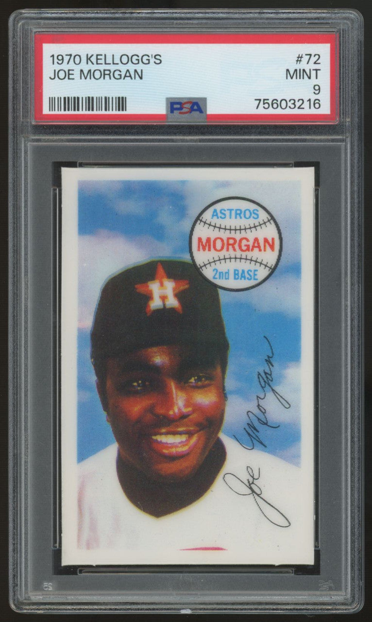 1970 Kellogg's Joe Morgan #72 PSA 9