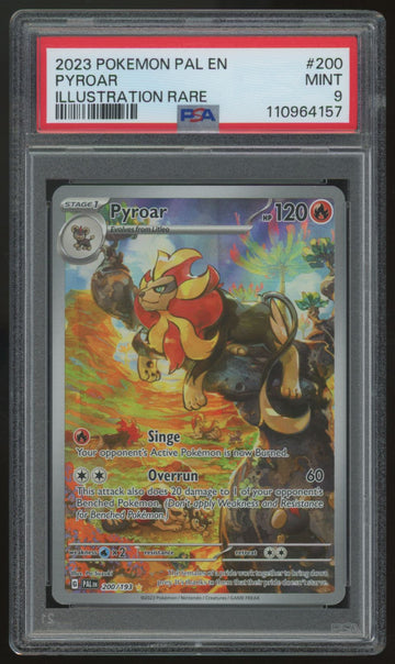 2023 Pokemon Pyroar Padea Evolved Illustration Rare #200 PSA 9