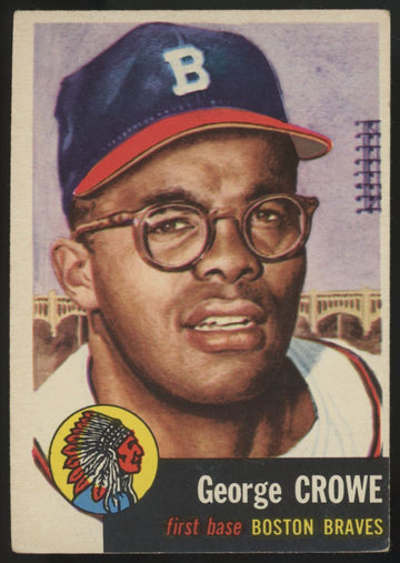 1953 Topps George Crowe #3 VG-EX