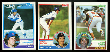 1983 Topps Baseball Complete Set (792) NM-MT Gwynn Boggs Sandberg