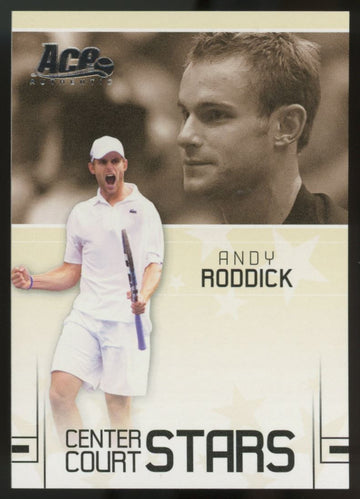 2006 Ace Authentic Andy Roddick Center Court Stars /599 #CC-3