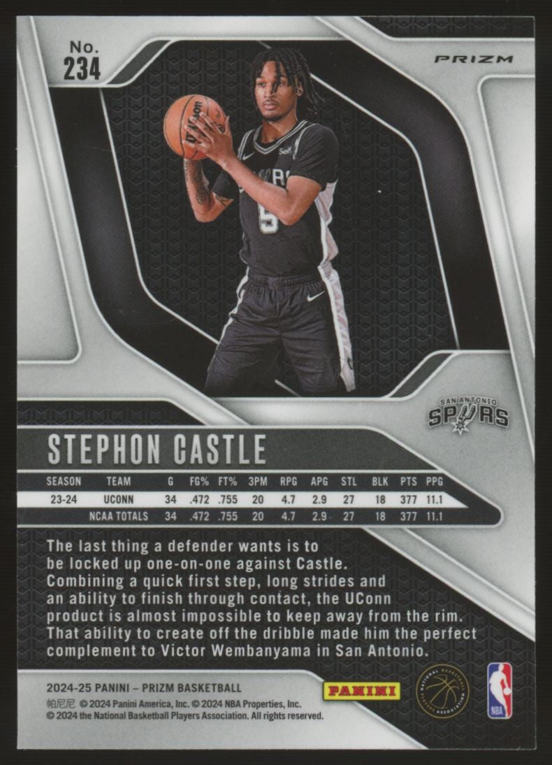 2024-25 Prizm Stephon Castle RC Green Prizm #234