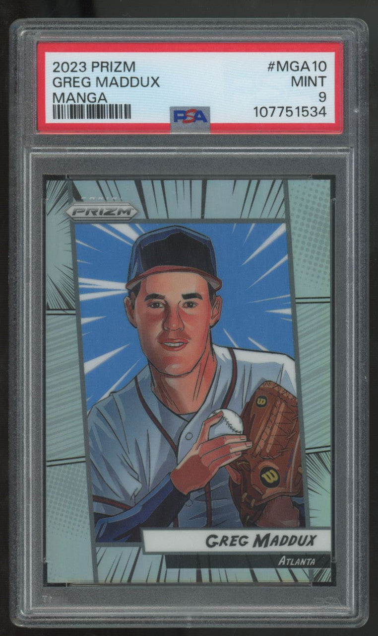 2023 Panini Prizm Greg Maddux Manga SSP #MGA10 PSA 9 *534
