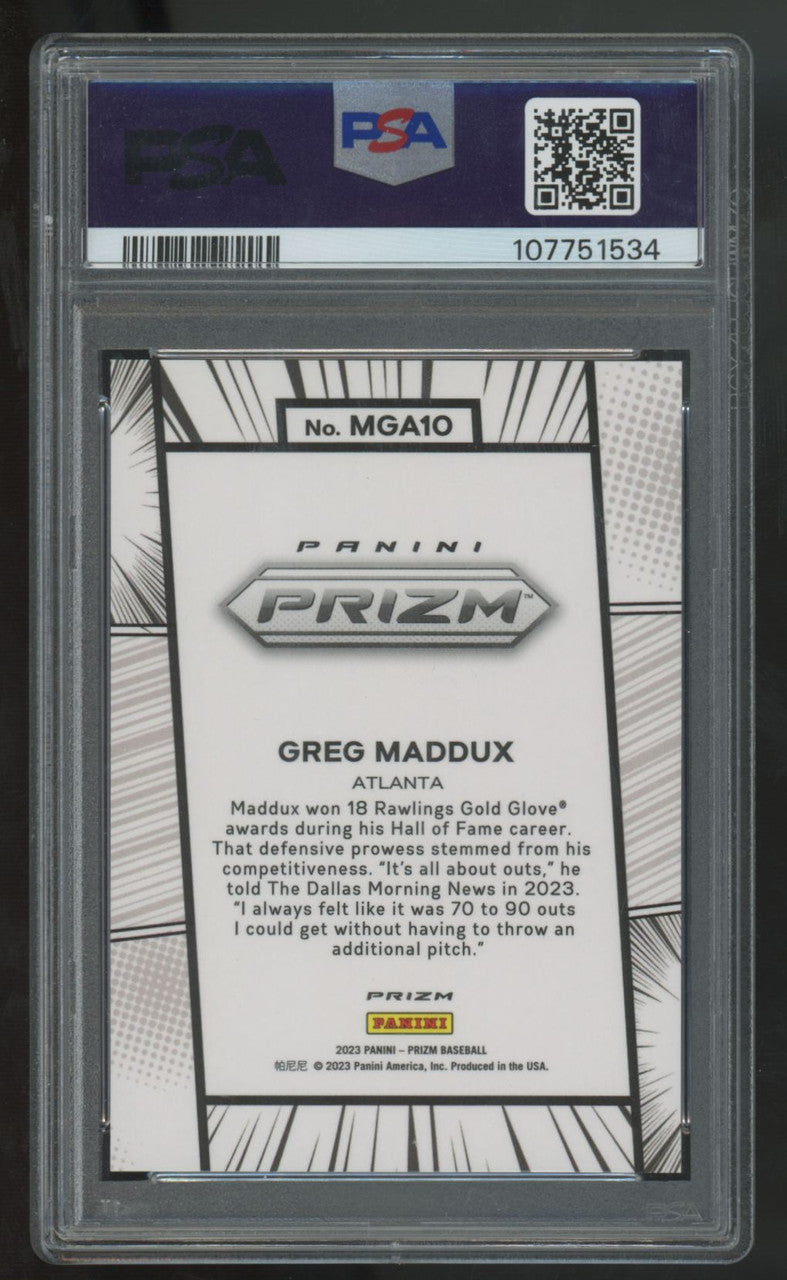 2023 Panini Prizm Greg Maddux Manga SSP #MGA10 PSA 9 *534