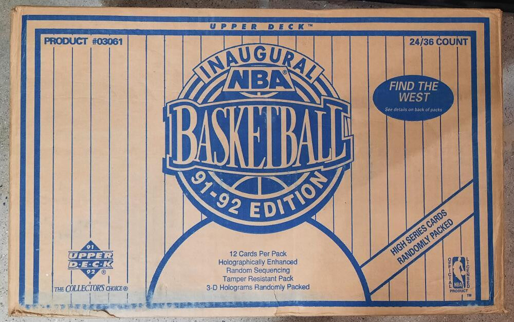 1991-92 Upper Deck Basketball High Series Sealed Wax Case (24 Boxes)