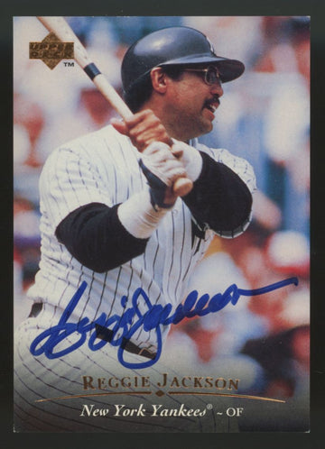 1995 Upper Deck Reggie Jackson Signed Auto UD Authentic #AC1