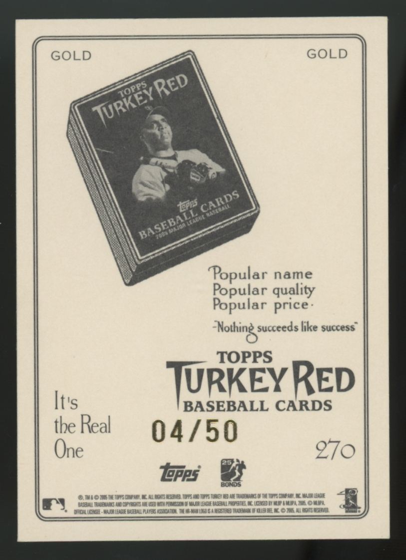 2005 Topps Turkey Red Todd Helton Gold /50 #270