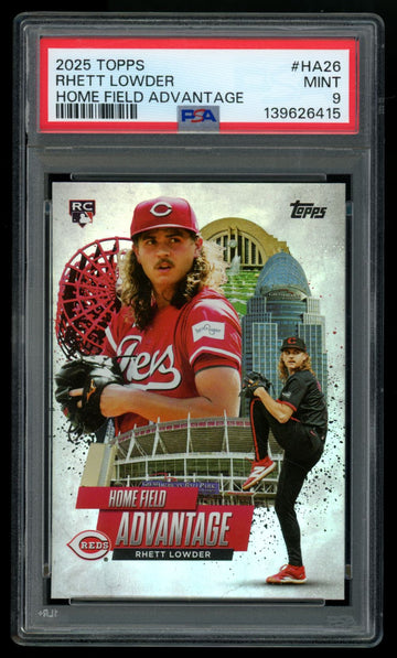 2025 Topps Series Two Rhett Lowder RC Home Field Advantage #HA-26 PSA 9