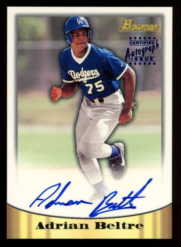 1998 Bowman Adrian Beltre RC Blue Auto #1