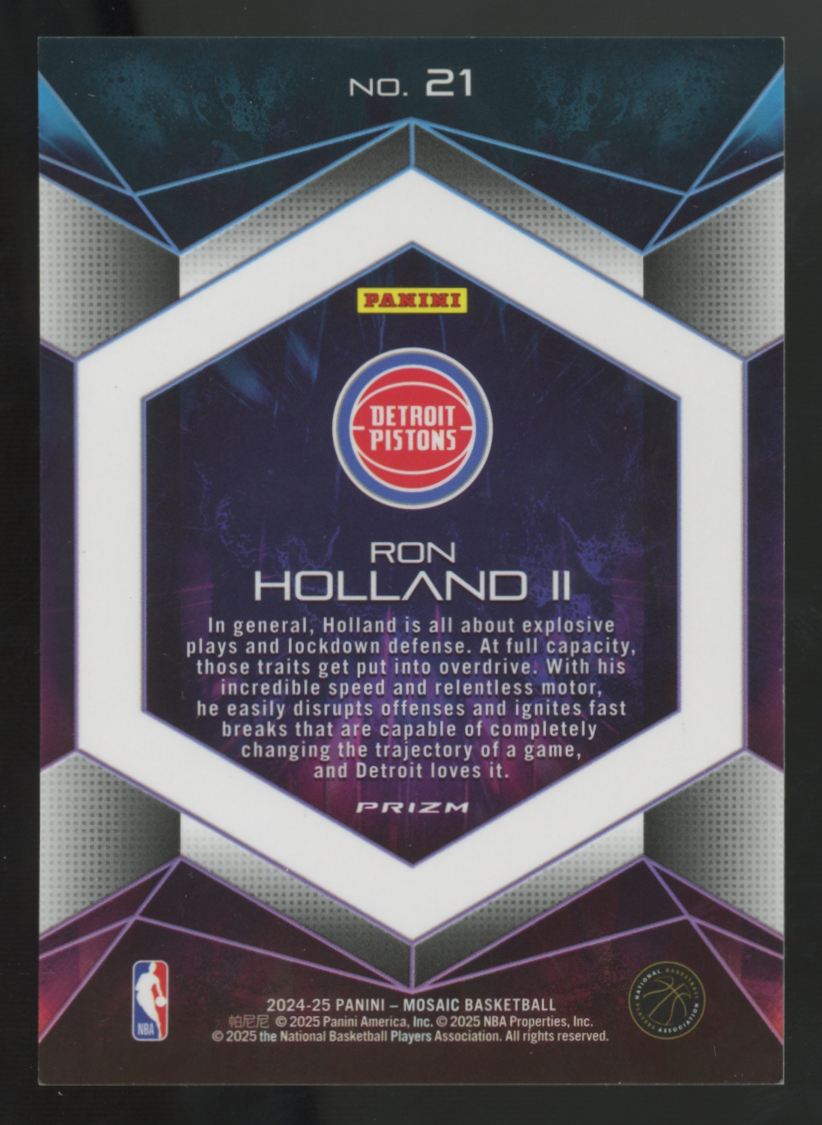 2024-25 Panini Mosaic Ron Holland II RC Full Capacity #21