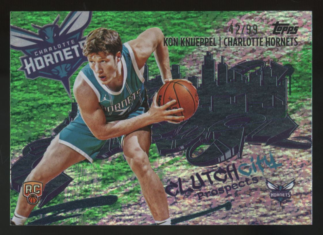 2025-26 Topps Kon Knueppel RC Green Holo Foil Clutch City Prospects /99 #CC-4