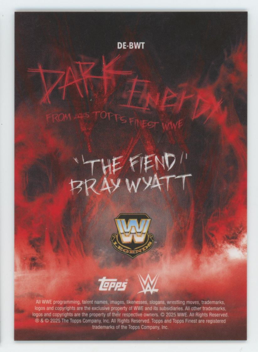 2025 Topps Finest WWE "The Fiend" Bray Wyatt Dark Energy SSP #DE-BWT