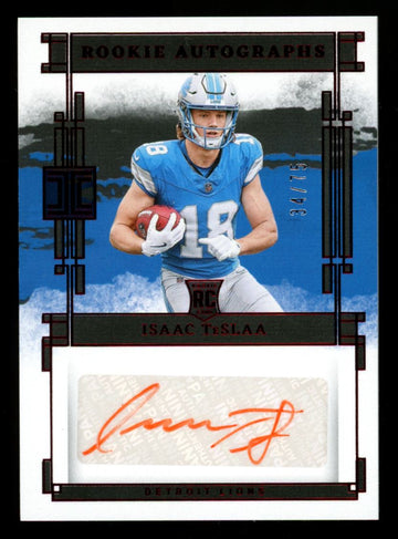 2025 Panini Impeccable Isaac TeSlaa RC Red Auto /75 #RA-ITA
