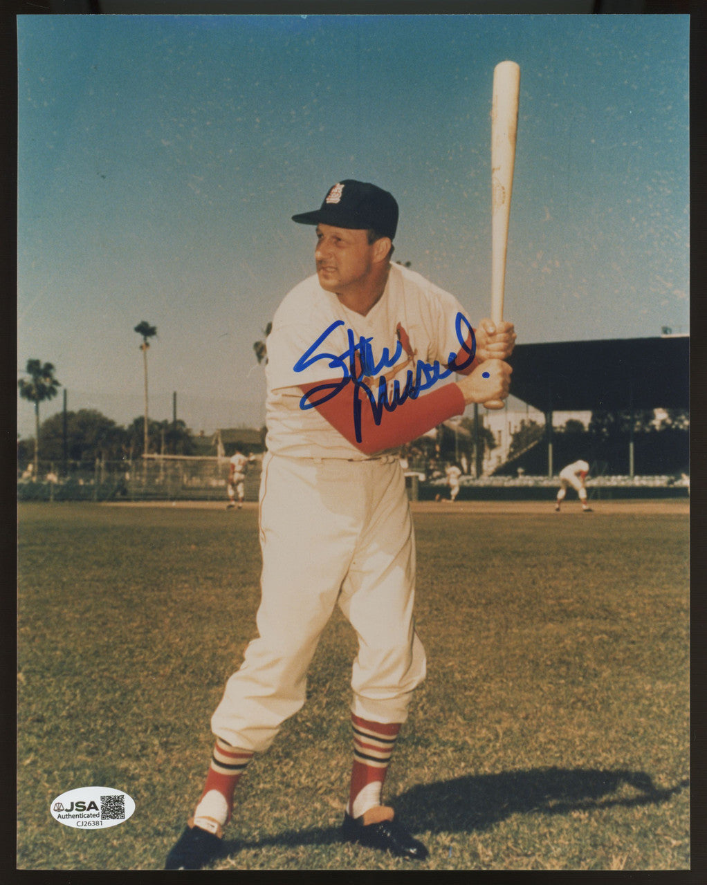 Stan Musial Signed Autographed 8x10 Photo JSA *381