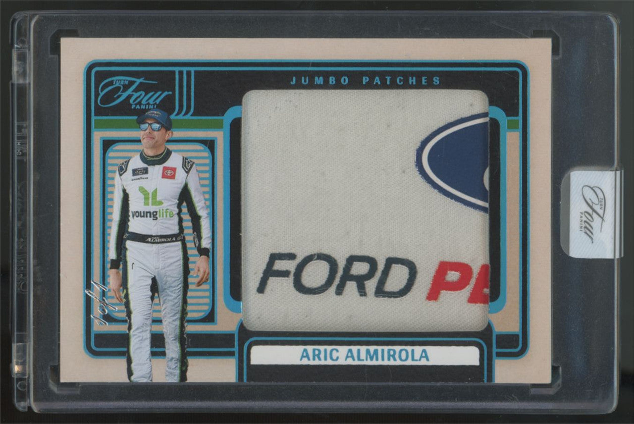 2025 Panini Turn Four Aric Almirola Jumbo Platinum Patch 1/1 #JP-AAL