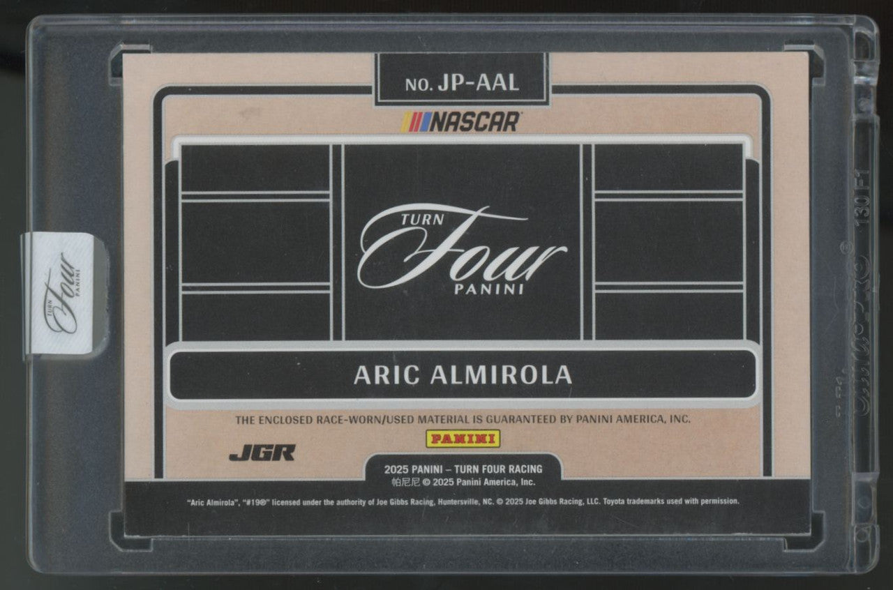 2025 Panini Turn Four Aric Almirola Jumbo Platinum Patch 1/1 #JP-AAL
