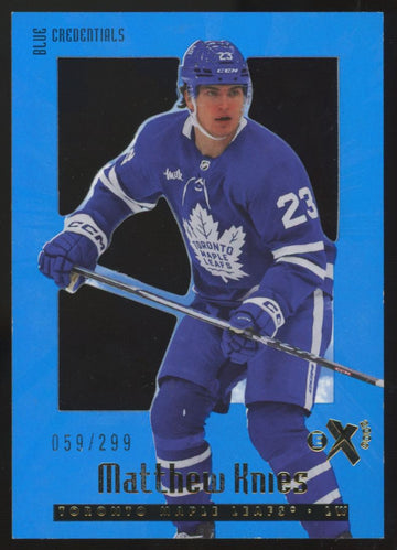 2023-24 E-X 2000 Matthew Knies Blue Credentials /299 #112