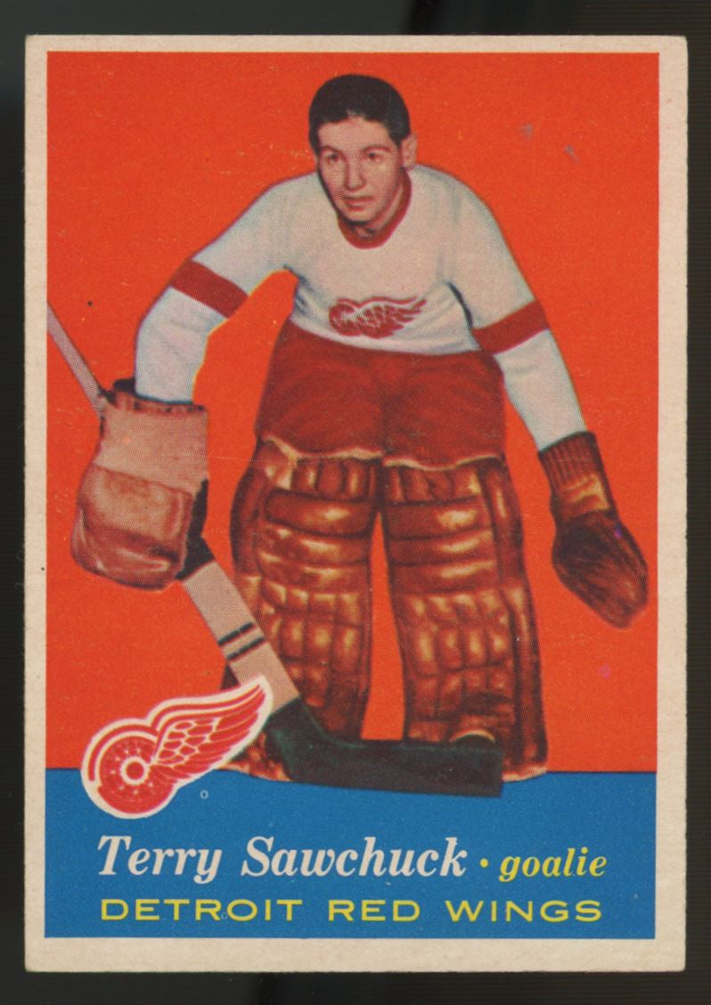 1957-58 Topps Terry Sawchuk #35 VG/EX (Back)