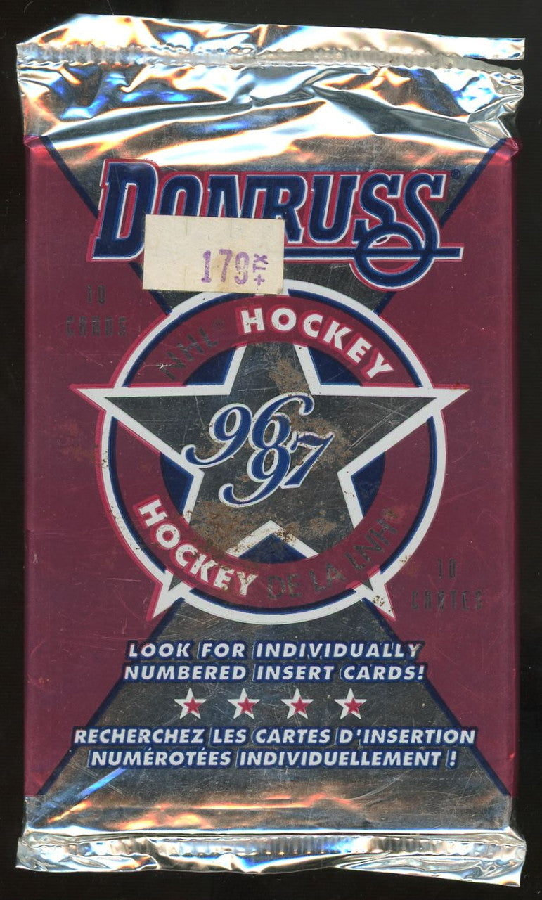 1996-97 Donruss Hockey Lot of 10 Sealed Packs + 2 1999-00 MVP Packs