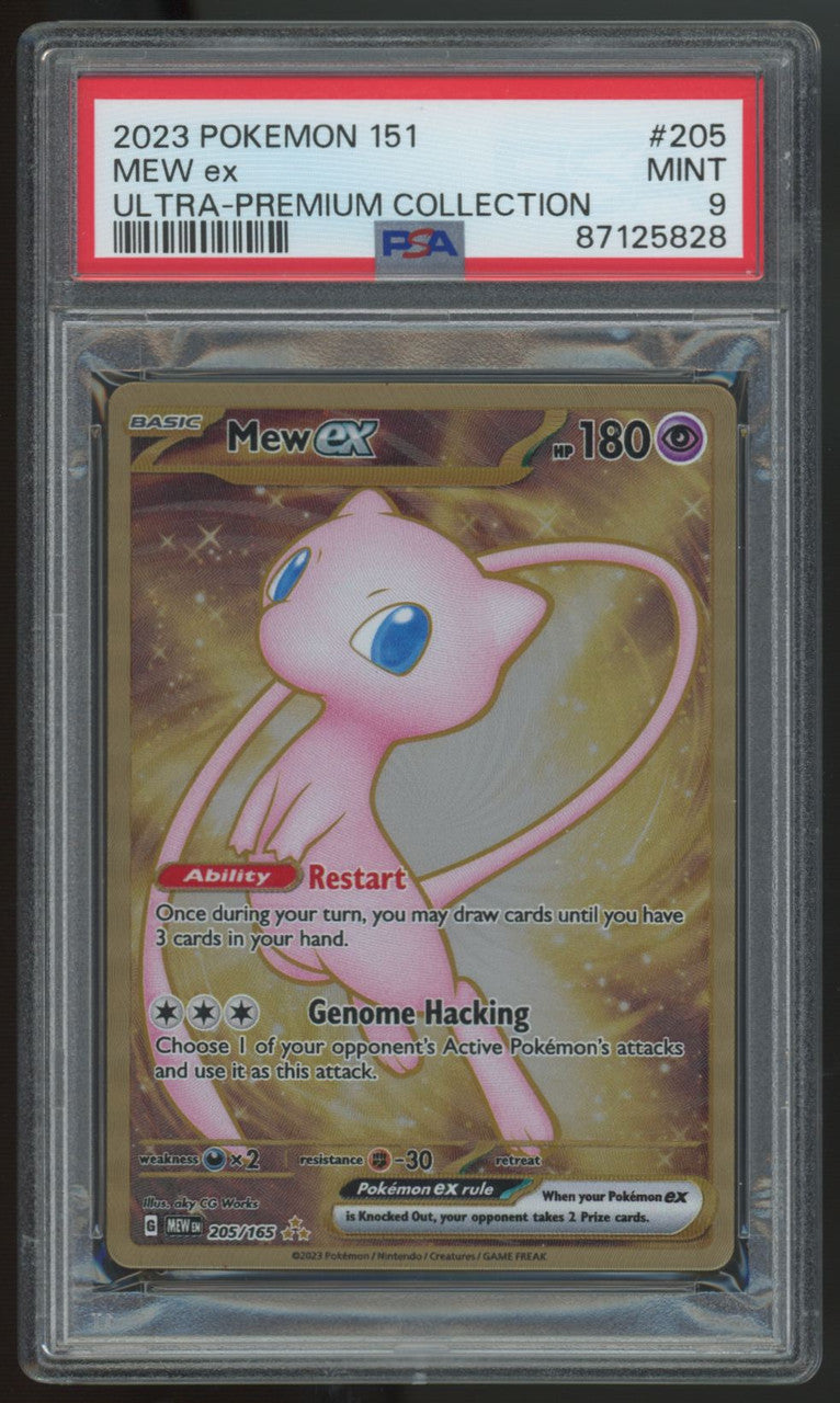 2023 Pokemon Mew ex 151 Ultra Premium Collection Metal Card #205 PSA 9