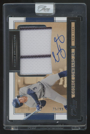 2025 Panini Three & Two George Lombard Jr. Patch Auto /99 #JK-GLJ
