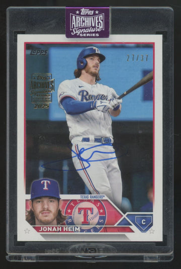 2025 Topps Archives Signature Series Jonah Heim Auto /37 #141