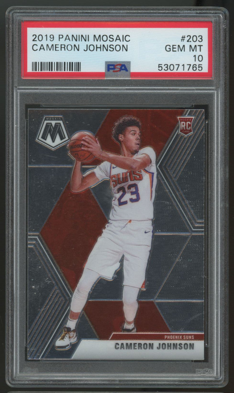 2019/20 Mosaic Cameron Johnson RC #203 PSA 10