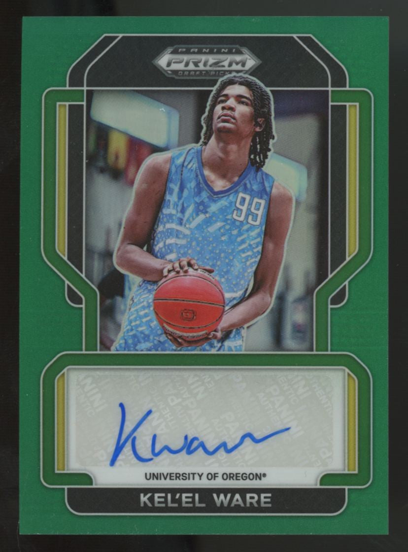 2022-23 Panini Prizm Draft Kel'el Ware Green Freshman Auto #FS-KEL