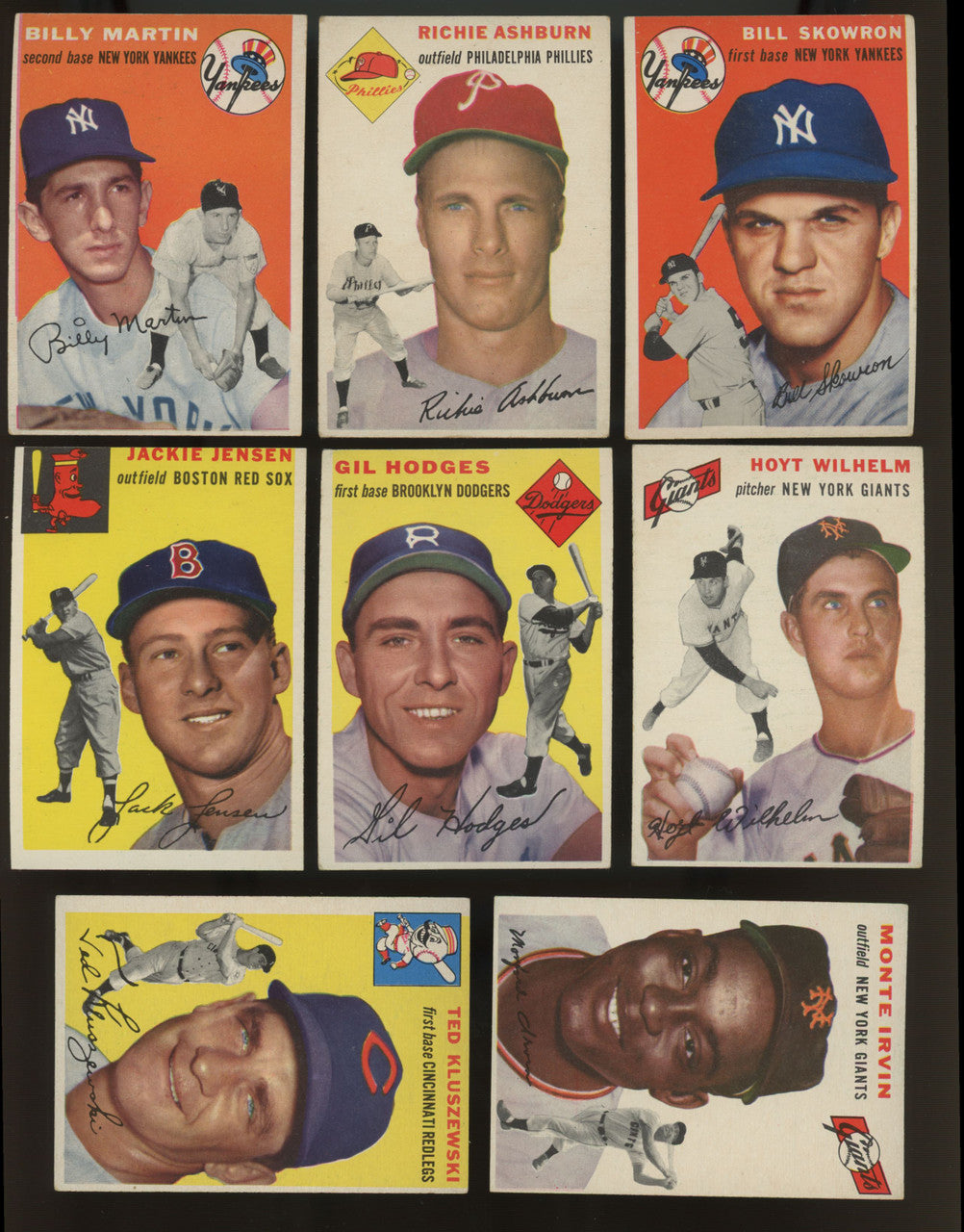 1954 Topps Baseball Near Complete Set 247/250 Missing Aaron & Banks VG/EX-EX