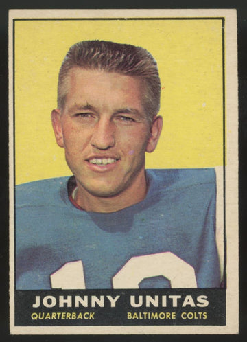 1961 Topps Johnny Unitas #1 VG/EX (Crease)