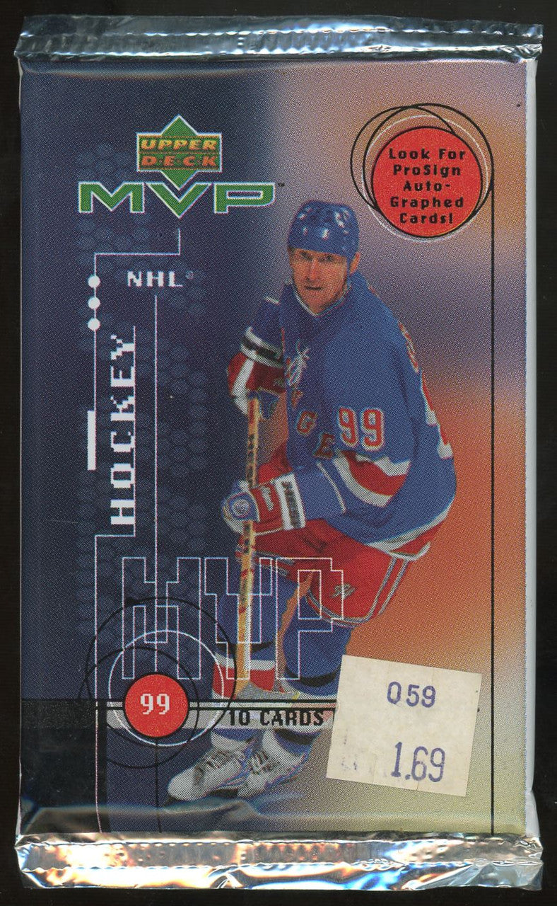 1996-97 Donruss Hockey Lot of 10 Sealed Packs + 2 1999-00 MVP Packs