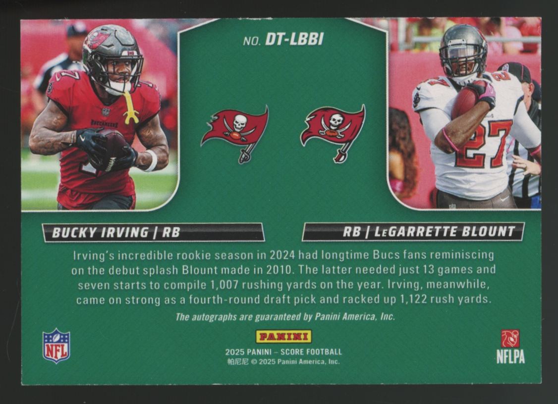 2025 Score Blount/Irving Double Trouble Ground Zero Dual Auto /25 #DT-LBBI