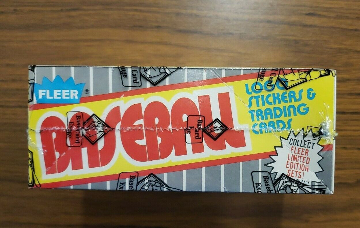 1989 Fleer BBCE Sealed Wrapped Box FASC From A Sealed Case ~ Error Code 83342